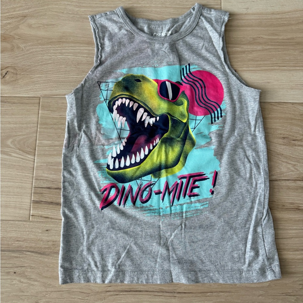 Osh Kosh Dino tank top size 7